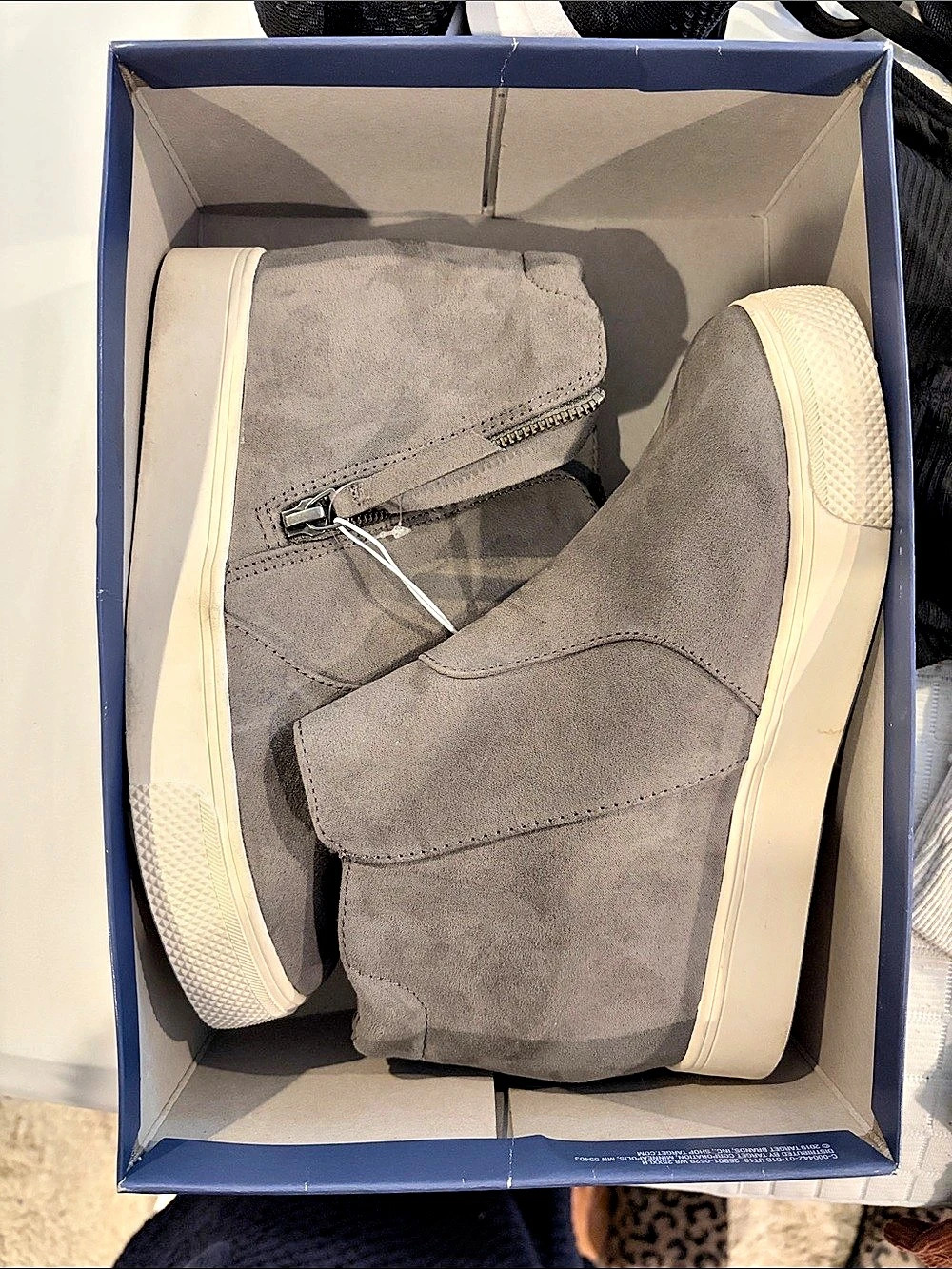 NWT Universal Thread Cindy Sneaker Booties Gray US 7